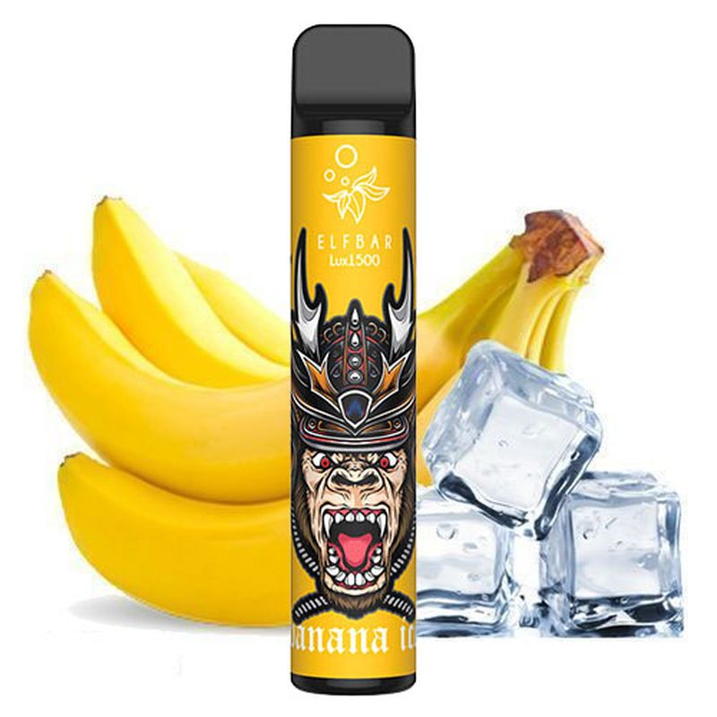 Одноразовий Pod Elf Bar Lux 1500 - Banana Ice