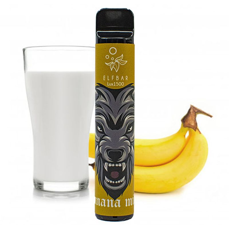 Одноразовий Pod Elf Bar Lux 1500 - Banana Milk