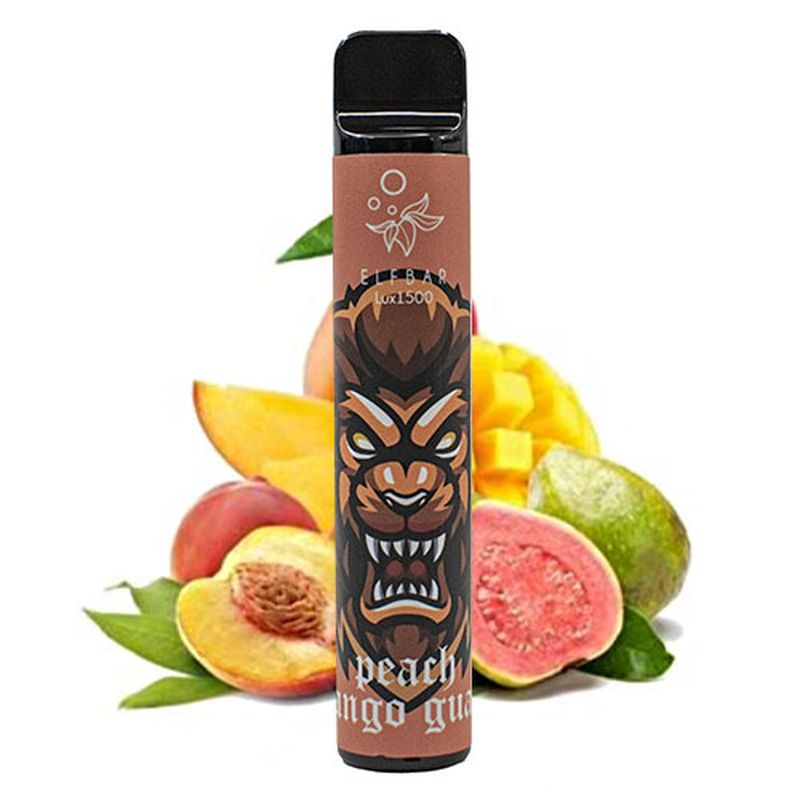 Одноразовий Pod Elf Bar Lux 1500 - Peach Mango Guava